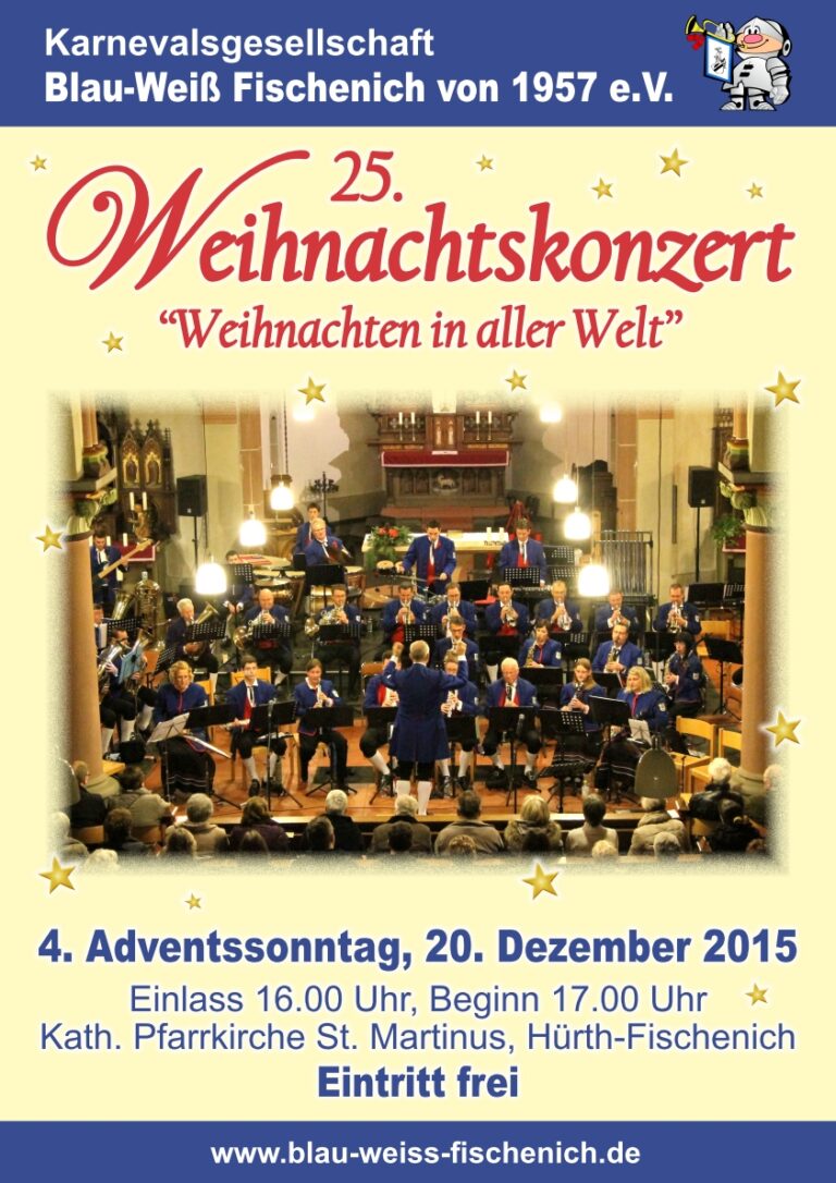 Plakat Weihnachtskonzert 2015