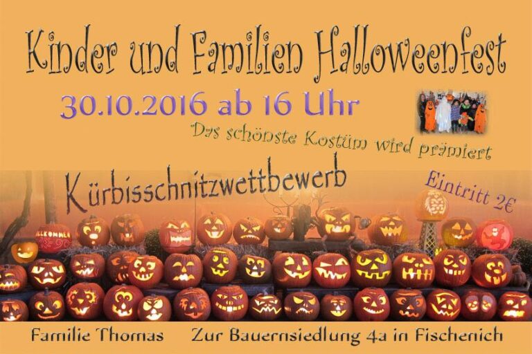 Kinder und Familien Halloweenfest 2016