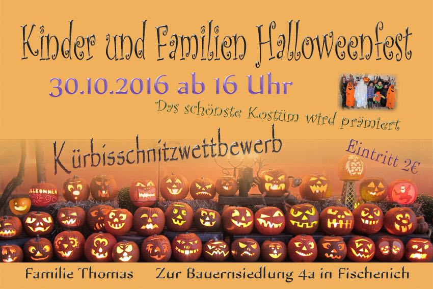 Kinder und Familien Halloweenfest 2016